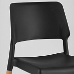 Пластиковый стул на ножках из массива бука Ferret Black 4 шт варинант исполнения - 7 | Loft Concept в Воронеже