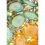 Люстра овальная с каскадом из разноцветных круглых подвесов Key Lustar варинант исполнения - 1 | Loft Concept в Воронеже