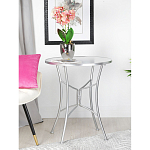 Столик приставной с круглой столешницей на серебристом основании Scenical Table варинант исполнения - 4 | Loft Concept в Воронеже