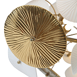 Люстра с белыми и золотистыми цветами Dahlia Flowers Lamp варинант исполнения - 6 | Loft Concept в Воронеже
