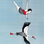 Плитка с узором Аист варинант исполнения - 3 | Loft Concept в Воронеже