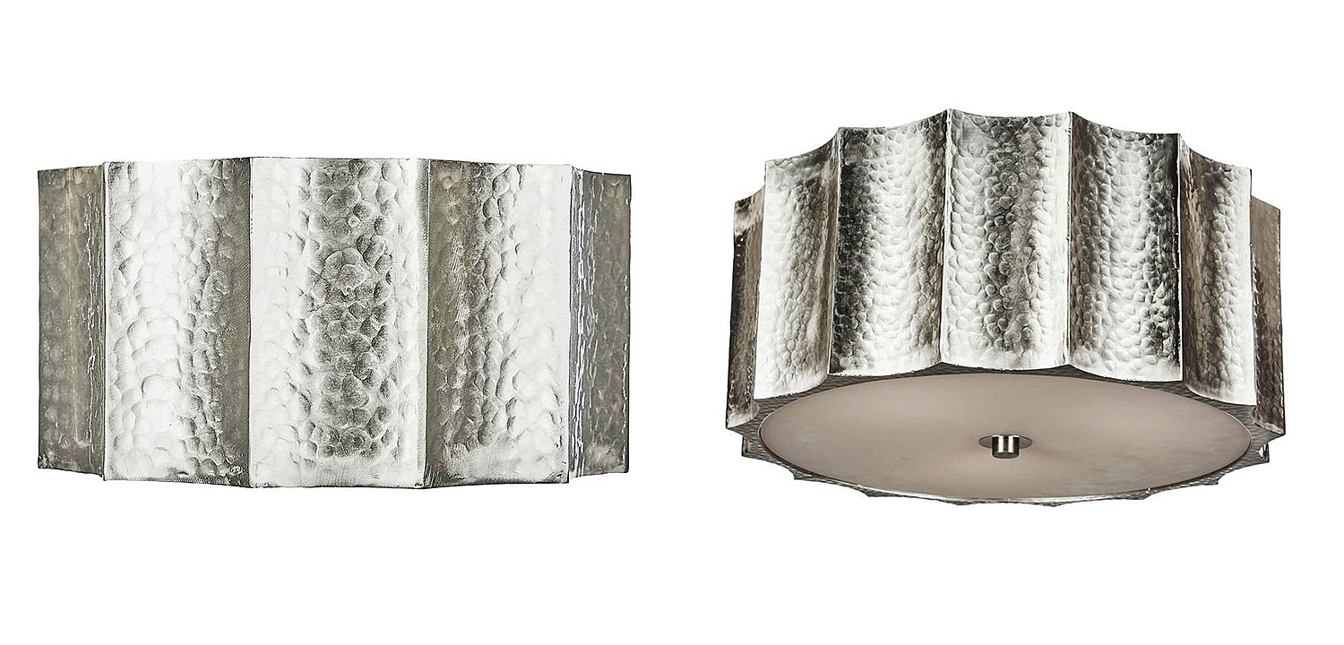 Потолочный светильник Grooved Nickel Drum Потолочный светильник Grooved Nickel Drum - Loft-Concept в Воронеже