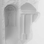 Встраиваемый в стену гипсовый светильник под покраску в античном стиле Antiquity Athena варинант исполнения - 8 | Loft Concept в Воронеже