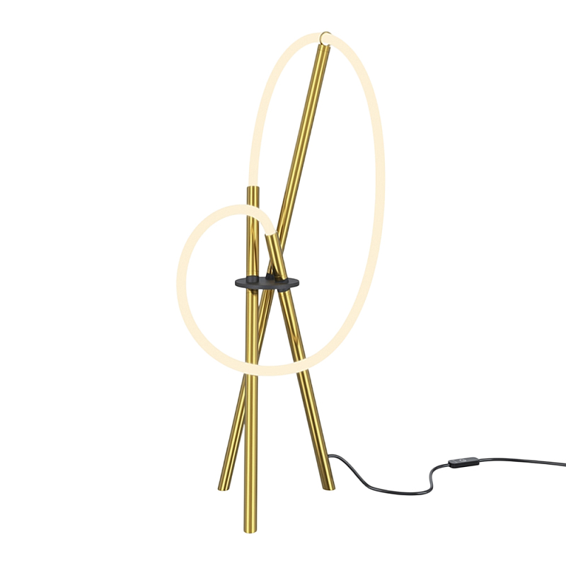 Настольный светильник Crochet Brass 3000К 15Вт Латунь Белый в Воронеже | Loft Concept 