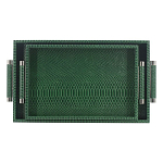 Комплект из двух прямоугольных подносов зеленого цвета Serpent варинант исполнения - 1 | Loft Concept в Воронеже