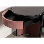 Дизайнерский письменный стол овальной формы с 2-мя выдвижными ящиками по бокам Parsec варинант исполнения - 4 | Loft Concept в Воронеже