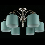 Люстра потолочная Nikoletta с бирюзовым плафоном варинант исполнения - 2 | Loft Concept в Воронеже