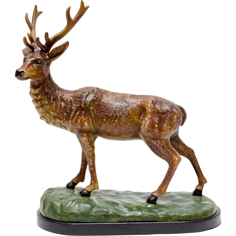 Фигурка Deer made of porcelain L Черный Зеленый Коричневый Фигурка Deer made of porcelain L Черный Зеленый Коричневый в Воронеже | Loft Concept