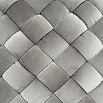 Пуф плетеный велюровый светло-бежевый  Soft Wicker Pouf варинант исполнения - 2 | Loft Concept в Воронеже