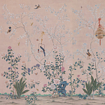 Обои ручная роспись Cecily pink варинант исполнения - 1 | Loft Concept в Воронеже