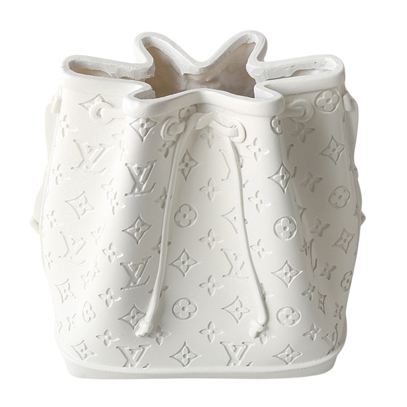Кашпо в виде сумки  Bag Vase White Louis Белый в Воронеже | Loft Concept 