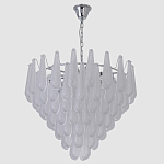 Люстра с подвесками из рифленного стекла в форме капель Textured Glass Chandelier варинант исполнения - 12 | Loft Concept в Воронеже