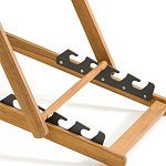 Шезлонг из акации и ткани Argentina варинант исполнения - 9 | Loft Concept в Воронеже