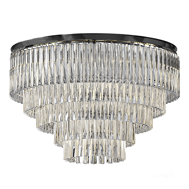 Люстра Odeon C3001–D80/5 Черный Прозрачное Стекло Дымчатый (Smoke) Янтарь (Amber) в Воронеже | Loft Concept 