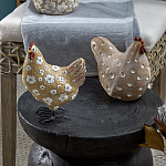 Статуэтка курица с текстурной поверхностью бежевого цвета Rustic Chicken варинант исполнения - 4 | Loft Concept в Воронеже