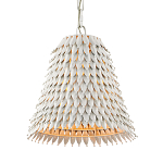 Подвесной светильник белый металлический в форме колокола White Natural Lines варинант исполнения - 2 | Loft Concept в Воронеже