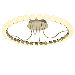Люстра кольцевая потолочная с круглыми плафонами белого цвета PEARLS Suspension 60 варинант исполнения - 2 | Loft Concept в Воронеже