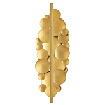 Бра светодиодное из многослойных золотых дисков Metal Disc Chandelier варинант исполнения - 2 | Loft Concept в Воронеже