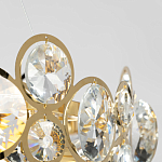 Люстра подвесная из золотых колец 57 см Golden Circles варинант исполнения - 7 | Loft Concept в Воронеже