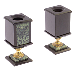 Настольный письменный набор из нефрита на ножках Executive Recruitment варинант исполнения - 3 | Loft Concept в Воронеже