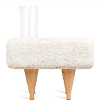 Керамический столик на деревянных ножках «Квадро» варинант исполнения - 4 | Loft Concept в Воронеже