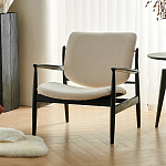 Кресло с каркасом и ножками из древесины и мягкими сиденьем и спинкой Venice варинант исполнения - 3 | Loft Concept в Воронеже