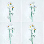 Плитка с узором Ромашки варинант исполнения - 1 | Loft Concept в Воронеже