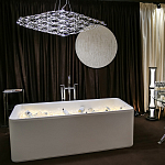 Люстра подвесная с тонкой металлической конструкцией цвета хром Quasar варинант исполнения - 8 | Loft Concept в Воронеже