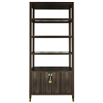 Стеллаж со стеклянными полками Elsa Dreams Walnut варинант исполнения - 7 | Loft Concept в Воронеже