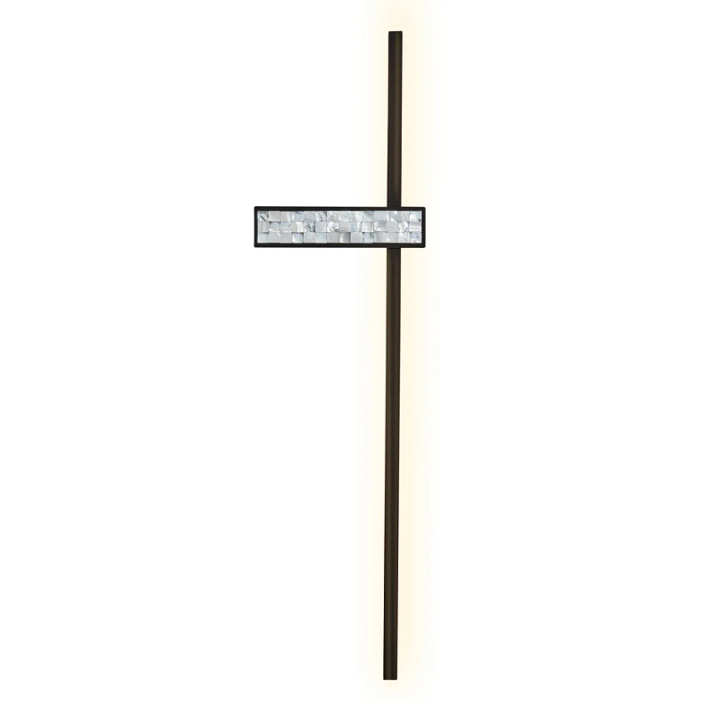 Бра с декором из перламутровой морской ракушки Touch of Marine Charm Черный Перламутровый в Воронеже | Loft Concept 