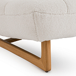 Кресло с обивкой букле Lino White  Boucle Armchair варинант исполнения - 5 | Loft Concept в Воронеже