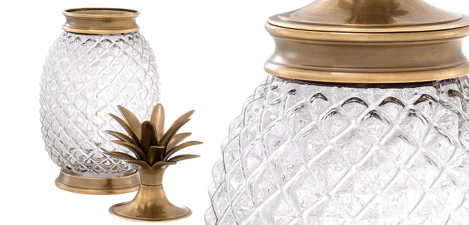 Ваза с крышкой Eichholtz Jar Hayworth brass Ваза с крышкой Eichholtz Jar Hayworth brass - Loft-Concept в Воронеже
