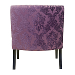 Полукресло с мягкой обивкой из жаккарда на 4-х ножках из массива березы Baroque Armchair violet варинант исполнения - 2 | Loft Concept в Воронеже