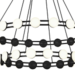 Люстра двухъярусная с круглыми светодиодными источниками света Maxine Light варинант исполнения - 5 | Loft Concept в Воронеже