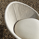 Дизайнерское уличное кресло с веревочной спинкой PETALO Armchair варинант исполнения - 4 | Loft Concept в Воронеже