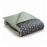 Постельное белье из сатина с принтом треугольники 150х200 см Triangular Dreams варинант исполнения - 1 | Loft Concept в Воронеже