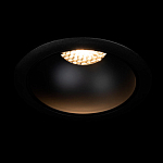 Встраиваемый спот светодиодный круглый черного цвета с углублением Ombra Lux  варинант исполнения - 1 | Loft Concept в Воронеже