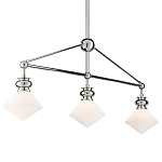 Люстра линейная с ромбовидными плафонами Pointed Diamond Shade варинант исполнения - 2 | Loft Concept в Воронеже