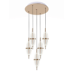 Люстра подвесная с прозрачными фактурными плафонами Reflection of Light варинант исполнения - 1 | Loft Concept в Воронеже