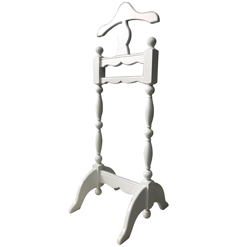 Напольная деревянная вешалка с плечиками Wooden Floor Hanger with Hangers Provence Белый Напольная деревянная вешалка с плечиками Wooden Floor Hanger with Hangers Provence Белый в Воронеже | Loft Concept