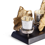 Подсвечник Cozy Light с декором кленовыми листьями варинант исполнения - 2 | Loft Concept в Воронеже