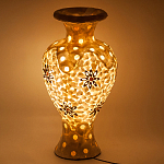 Настольная лампа из перламутра в виде вазы Indonesian Vase варинант исполнения - 2 | Loft Concept в Воронеже