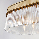 Люстра подвесная овальная со стеклянными трубками Длина 100 см Nembus варинант исполнения - 4 | Loft Concept в Воронеже