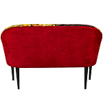 Диван двухместный из натурального бука красный с цветным принтом Impressionism in Art варинант исполнения - 2 | Loft Concept в Воронеже