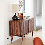 Низкий буфет с 2-мя раздвижными дверцами Toinette Light Cupboard варинант исполнения - 13 | Loft Concept в Воронеже