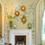 Обои ручная роспись Gingko Colourway SC-237 on grey painted Xuan paper варинант исполнения - 2 | Loft Concept в Воронеже