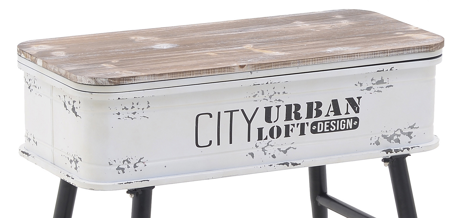 Приставной стол City Urban Loft Design Table white Приставной стол City Urban Loft Design Table white - Loft-Concept в Воронеже