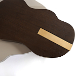 Кофейный стол со столешницей волнистой формы Gale Curved Coffee Table варинант исполнения - 1 | Loft Concept в Воронеже