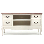 ТВ-тумба из массива берёзы с ящиками и открытыми полками Interiors Romance варинант исполнения - 1 | Loft Concept в Воронеже