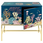 Буфет ручная роспись в морском стиле Cabinet Fondo Marino  варинант исполнения - 3 | Loft Concept в Воронеже